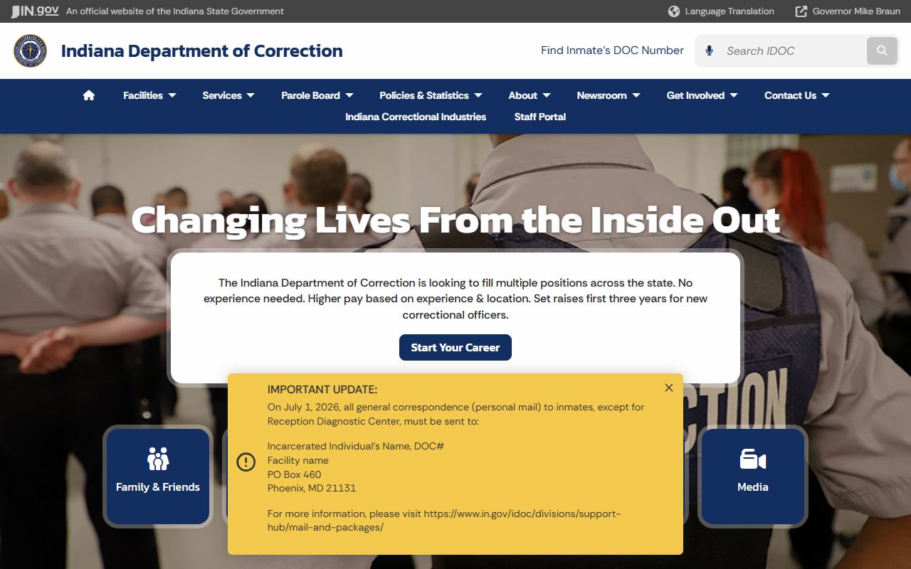 Hancock County arrest records and court charges Indiana Department of Correction