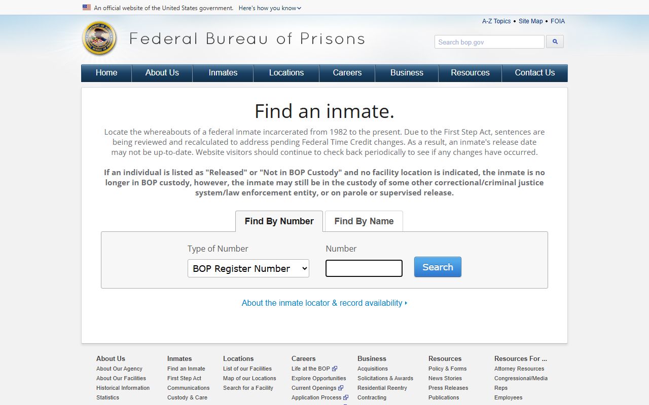 Hancock County arrest records and court charges Federal Bureau of Prisons locator